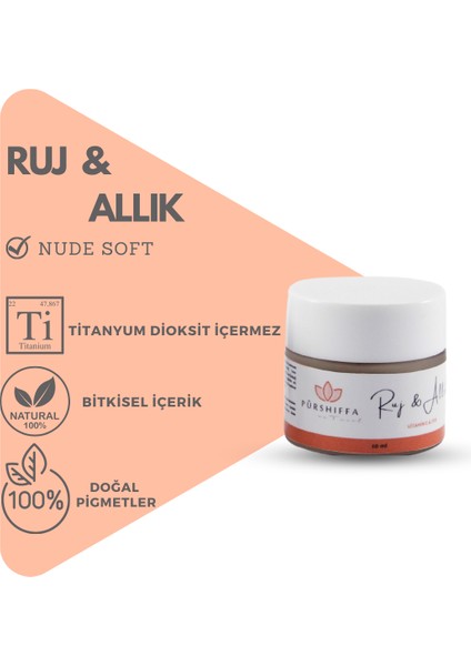 Bitkisel İçerikli Doğal Ruj Allık 5 gr