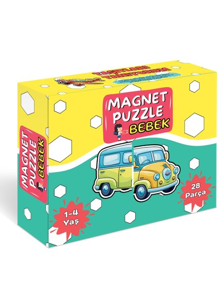1-4 Yaş Ilk Magnet Puzzle (Taşıtları Tanıyorum)