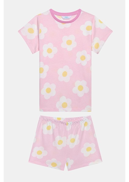 Kız Çocuk Daisy Çok Renkli Pijama Takımı modelleri