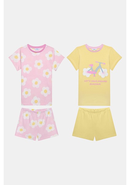 Kız Çocuk Daisy Çok Renkli Pijama Takımı fırsatları