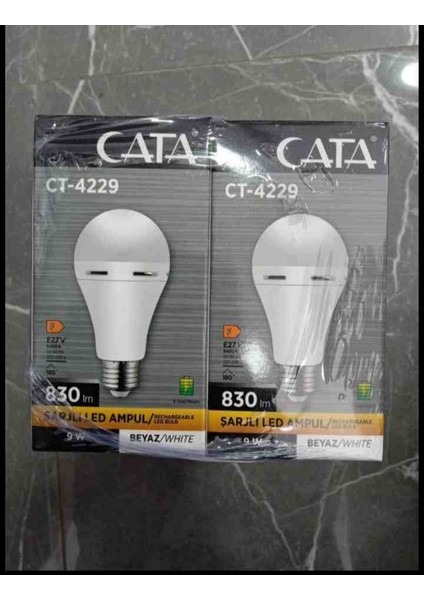 9 Watt Şarjlı Ampul