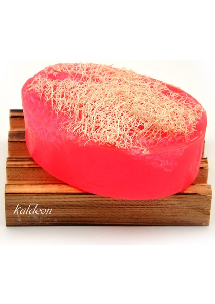 Kabak Lifli El Yapımı Doğal Gül Yağı Sabunu 120 G x 3 Adet