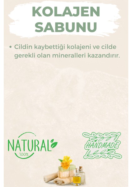 Kabak Lifli El Yapımı Doğal Kolajen Sabunu 120 G modelleri
