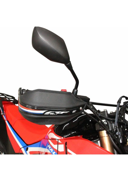 Honda CRF250 Rally 2023-2024 Uyumlu Plastik Elcik Koruma Siyah