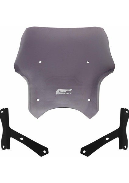 Hero X-Pulse 200 2020-2024 Uyumlu Kısa Ön Cam Füme 33 cm