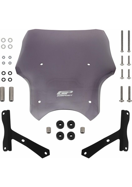 Hero X-Pulse 200 2020-2024 Uyumlu Kısa Ön Cam Füme 33 cm indirimleri