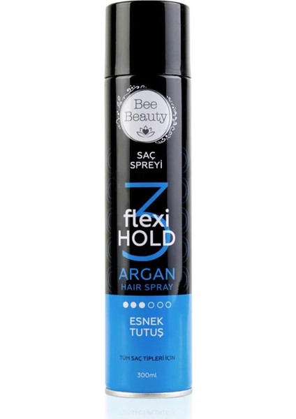 Argan Yağlı Esnek Tutuş Saç Spreyi 300 ml
