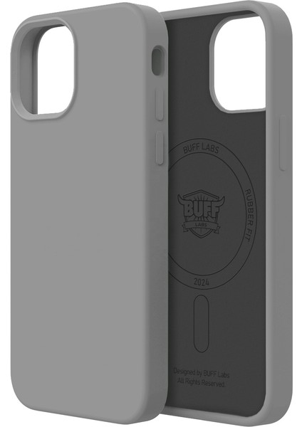 Buff iPhone 15 Plus Magsafe Rubber Fit Gray