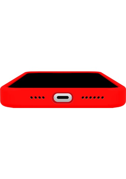 iPhone 15 Pro Magsafe Rubber Fit Red