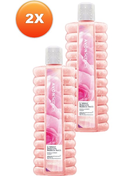 L'amour Sunrise Gül ve Kehribar Kokulu Banyo Köpüğü 500 İkili Set fiyatları