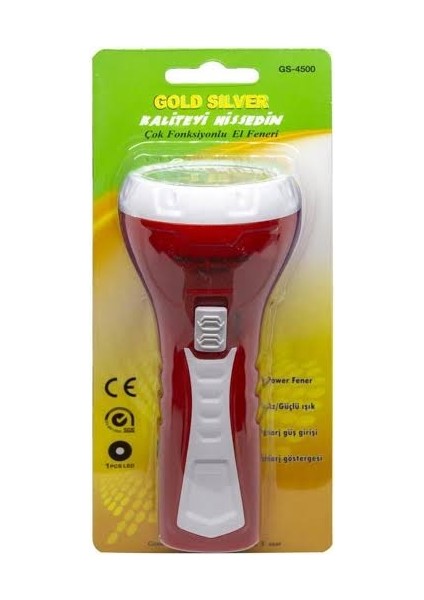 Gold Sılver GS-4500 1 Watt Şarjlı El Feneri