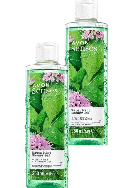 Senses Water Mint Nane ve Salatalık Kokulu Duş Jeli 250 İkili Set