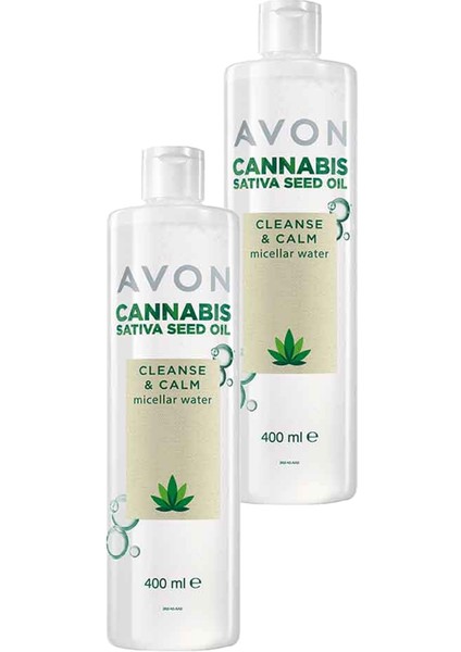 Cannabis Sativa Tohumu Yağı Micellar Cilt Temizleme Suyu İkili Set 400 ml