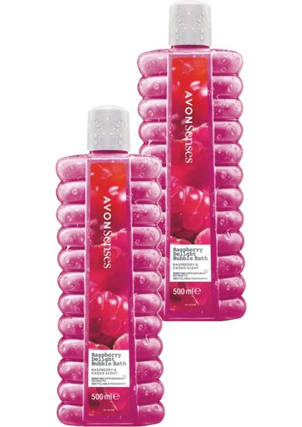 Raspberry Delight Frambuaz ve Frenk Üzümü Kokulu Banyo Köpüğü 500 İkili Set
