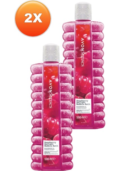 Raspberry Delight Frambuaz ve Frenk Üzümü Kokulu Banyo Köpüğü 500 İkili Set fiyatları