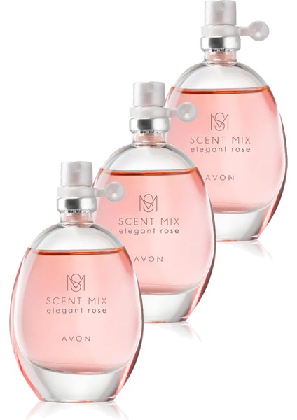 Scent Mix Elegant Rose Kadın Parfüm EDT Üçlü Set 30 ml