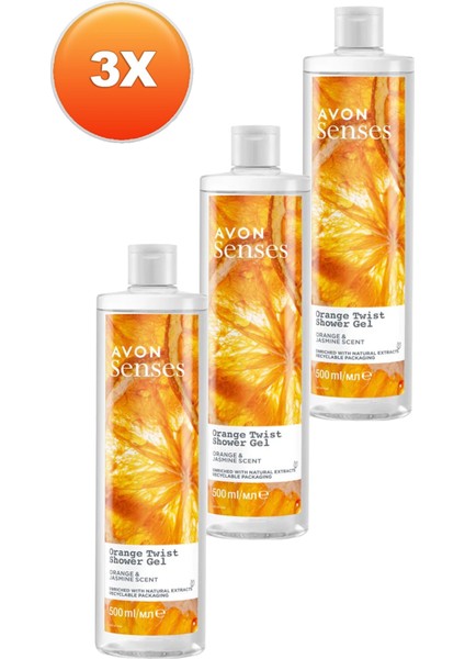 Senses Orange Twist Portakal ve Yasemin Kokulu Duş Jeli 500 Üçlü Set fiyatları