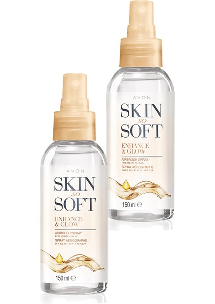 Skin So Soft Enhance & Glow Nemlendirici Sprey Vücut Yağı İkili Set 150 ml