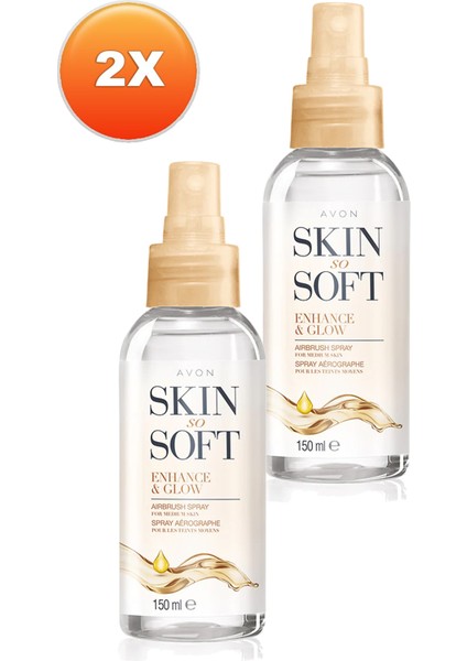 Skin So Soft Enhance & Glow Nemlendirici Sprey Vücut Yağı İkili Set 150 ml