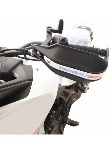 Honda XL750L Transalp 2023-2024 Uyumlu Plastik Elcik Koruma Siyah - BEYAZ