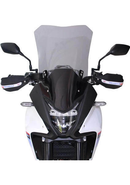 Honda XL750L Transalp 2023-2024 Uyumlu Plastik Elcik Koruma Siyah - BEYAZ