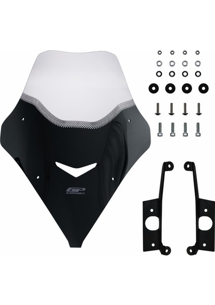 SYM Jet X 125 2022-2024 Uyumlu Kısa Ön Cam Şeffaf 56 cm indirimleri