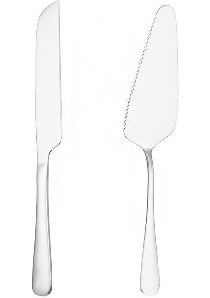 Çelik Silver Pasta Spatula Bıçak Seti Kek Sunum CIN615BY fiyatları