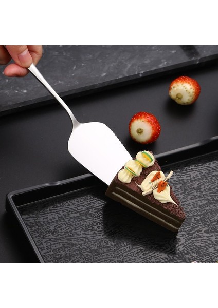 Çelik Silver Pasta Spatula Bıçak Seti Kek Sunum CIN615BY modelleri