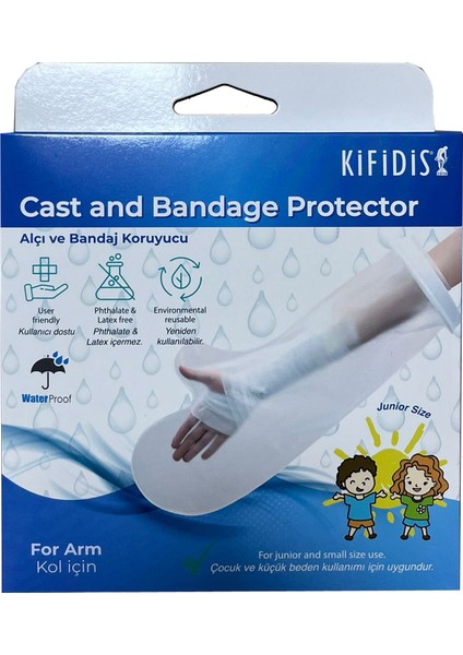 Kifidis Alçı ve Bandaj Koruyucu Çocuk Kol