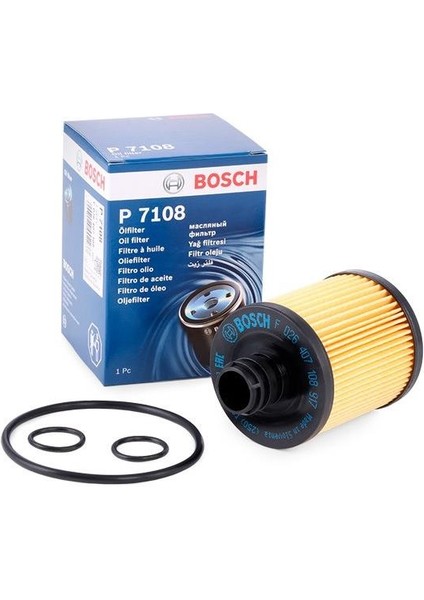P7108 Yağ Filtre Combo D 500L 500X Bravo 2 Doblo 10+ Evo Egea Ducato 3 Giulietta 1,6d 2,0d F026407108