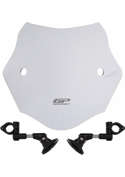 Mondial 125 Drift L 2011-2023 Uyumlu Kısa Ön Cam Şeffaf 30 cm