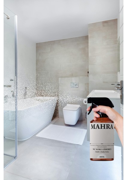 Mahra Shop Mahrashop Japon Kirazı Bahar Tazeliği Wc Lavabo ve Banyo Kötü Koku Giderici Ultra Kalıcı Yüzey Parfümü Oda Kokusu 2'li Set 200 ml