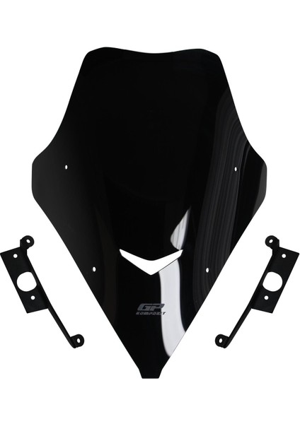 SYM Jet X 125 2022-2024 Uyumlu Kısa Ön Cam Siyah 56 cm