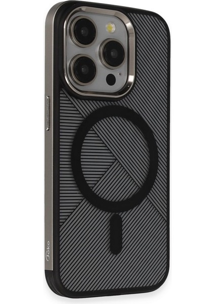 iPhone 15 Pro Kılıf Vito Magsafe Desenli Shockproof Kapak