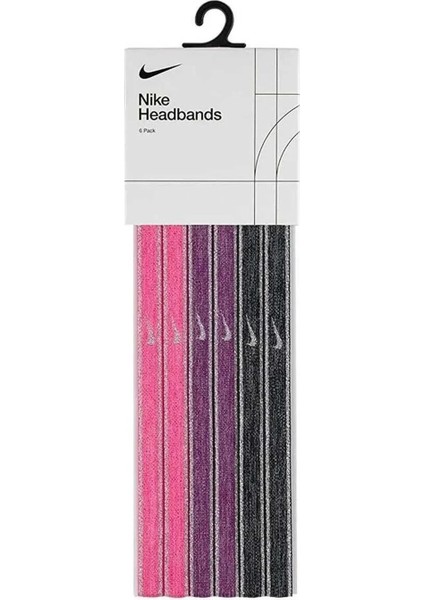 Nıke Swoosh Sport Headbands 6 Pk Pembe Unisex Saç Bandı