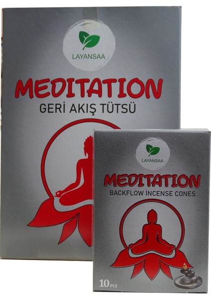 Meditation - Meditasyon Özel Aromalı Geri Akış Backflow Özel Aromalı Tütsü 10 Adet