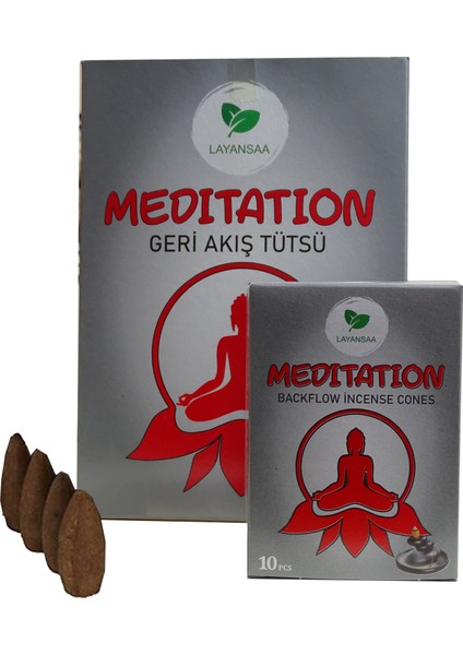 Meditation - Meditasyon Özel Aromalı Geri Akış Backflow Özel Aromalı Tütsü 10 Adet