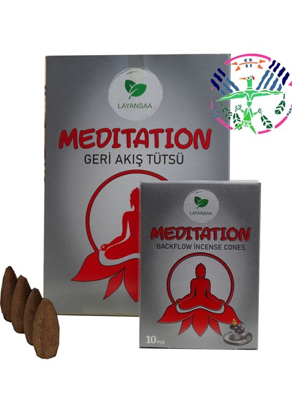 Meditation - Meditasyon Özel Aromalı Geri Akış Backflow Özel Aromalı Tütsü 10 Adet