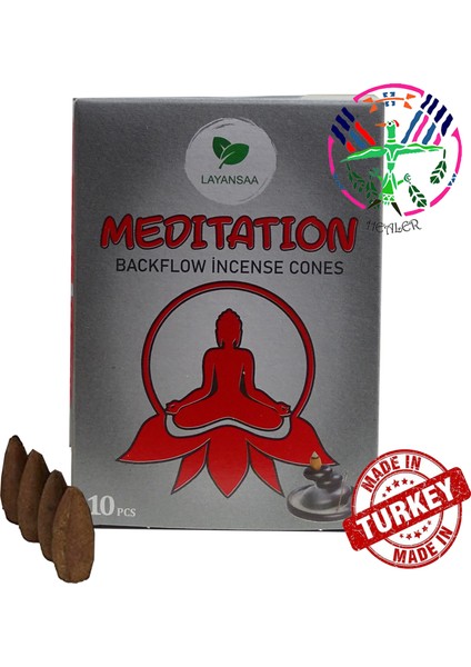 Meditation - Meditasyon Özel Aromalı Geri Akış Backflow Özel Aromalı Tütsü 10 Adet