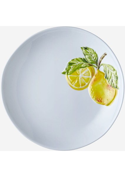 Capri Beyaz Melamin Kahvaltı Tabağı 23 cm