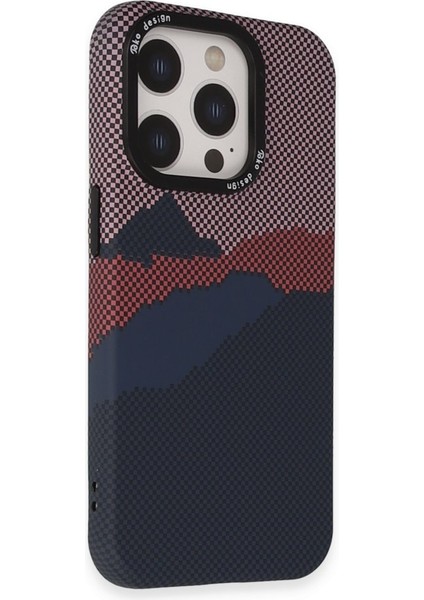 iPhone 14 Pro Kılıf Basel Desenli Pc Sert Kapak