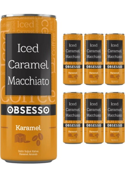 Obsesso Caramel Machiato 250 ml * 12 Adet