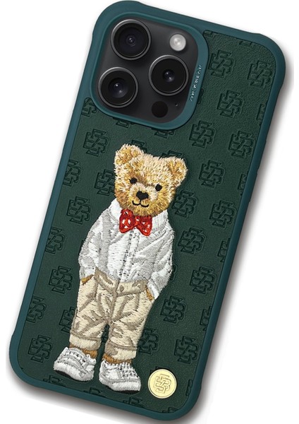 Apple iPhone 15 Pro  Orjinal Zuckbear Kılıf Paris Gentleman Kapak