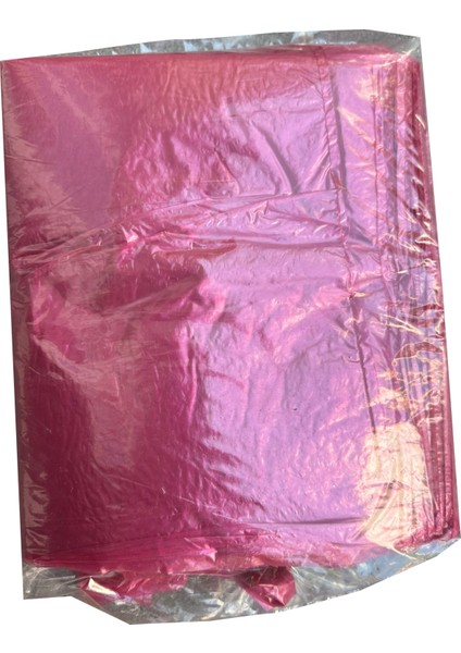 Kırmızı Market Poşeti Torbası - Hışır Atlet Poşet - Küçük Boy - 24.5 x 40 Cm. - 5 Kg.