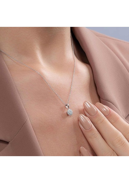 0,18 Karat Fantezi Pırlanta Kolye - PR00724