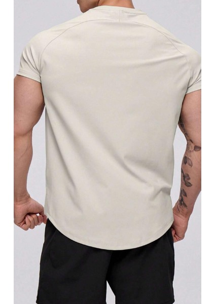 Erkek Running Sports Reglan Oval Kesim Penye T-Shirt fiyatları