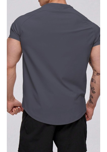 Erkek Running Sports Reglan Oval Kesim Penye T-Shirt fiyatları