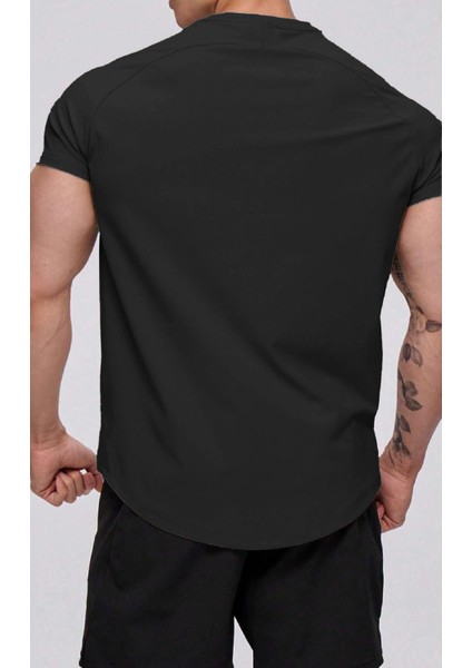 Erkek Running Sports Reglan Oval Kesim Penye T-Shirt fiyatları