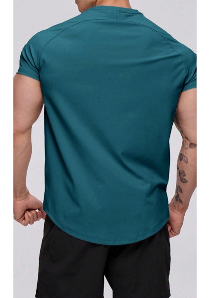 Erkek Running Sports Reglan Oval Kesim Penye T-Shirt fiyatları