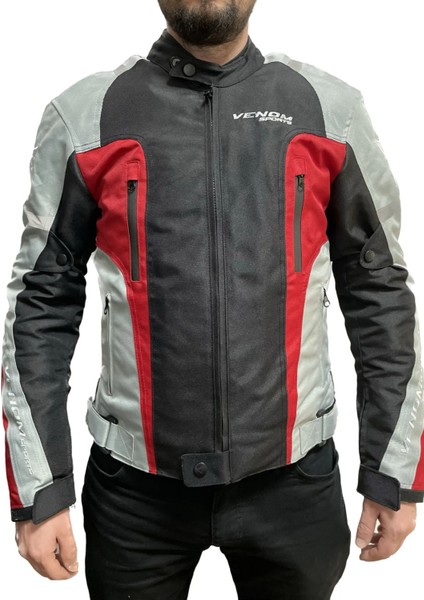 Ceket Aır Racıng Açık Gri Kırmızı fiyatları